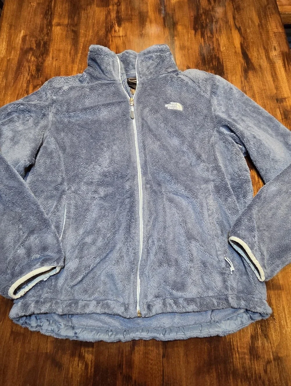The North Face Osito fleece jacket Dusty Blue Long sleeves SZ Womens XL Outdoor